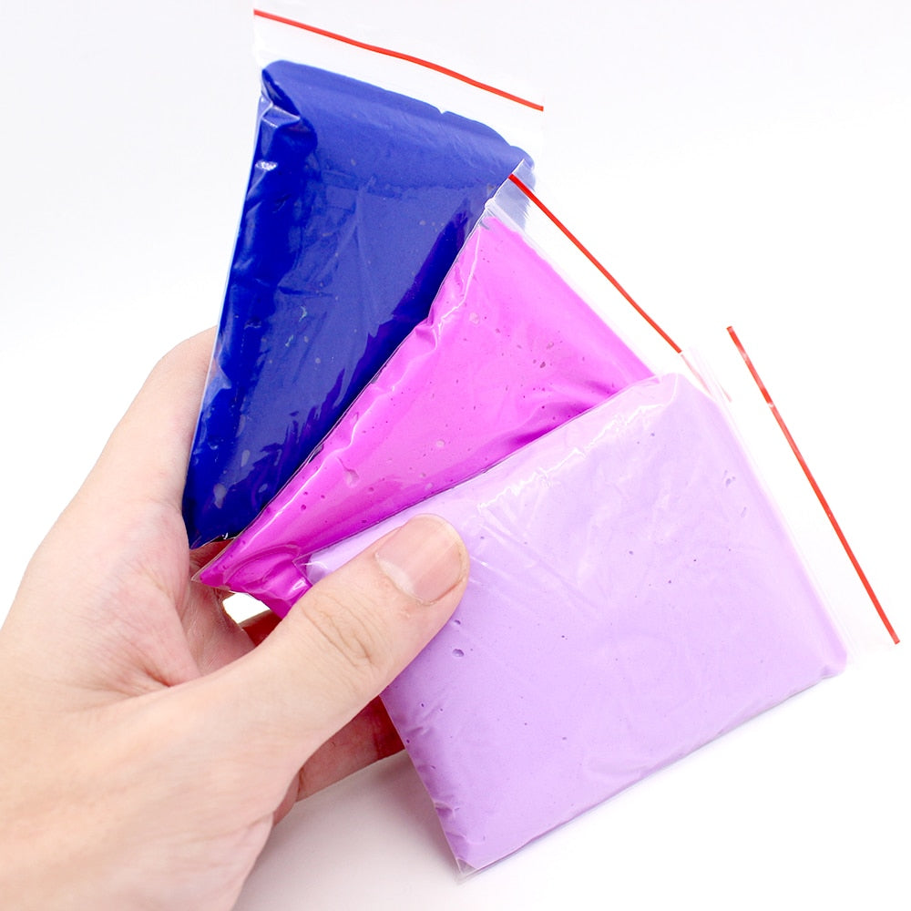 Slime coloré 20g + Sachet de petites perles décoratives