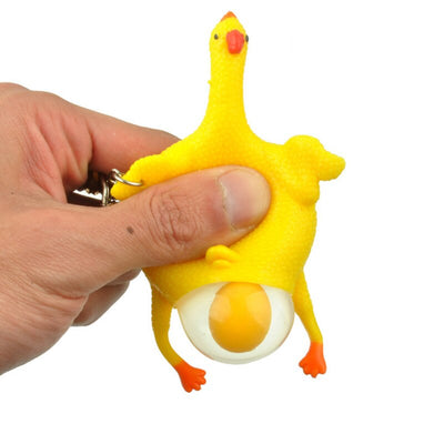 Porte Clé Anti Stress Poulet