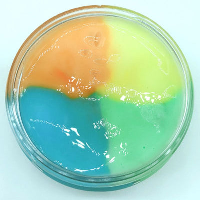 60ml/100ml Slime Orange Jaune Bleu Et Vert