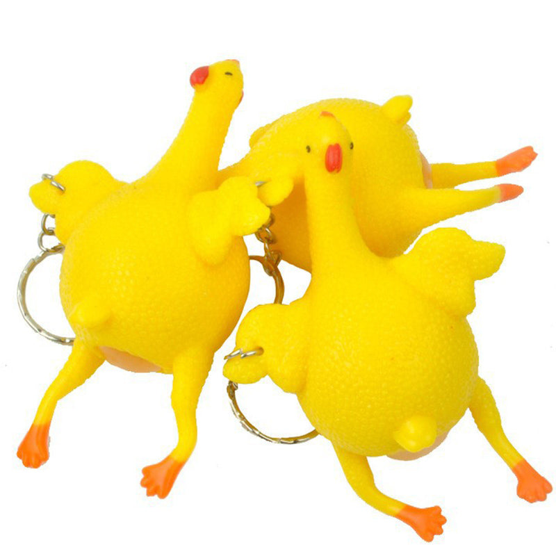 Porte Clé Anti Stress Poulet