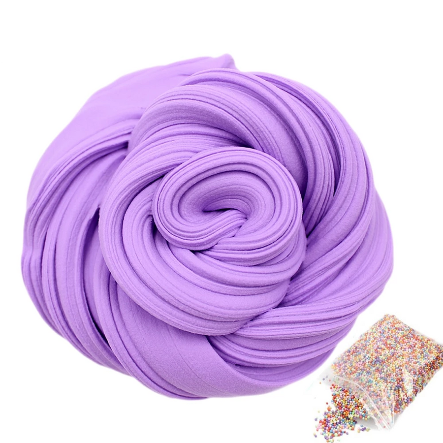 Slime coloré 20g + Sachet de petites perles décoratives
